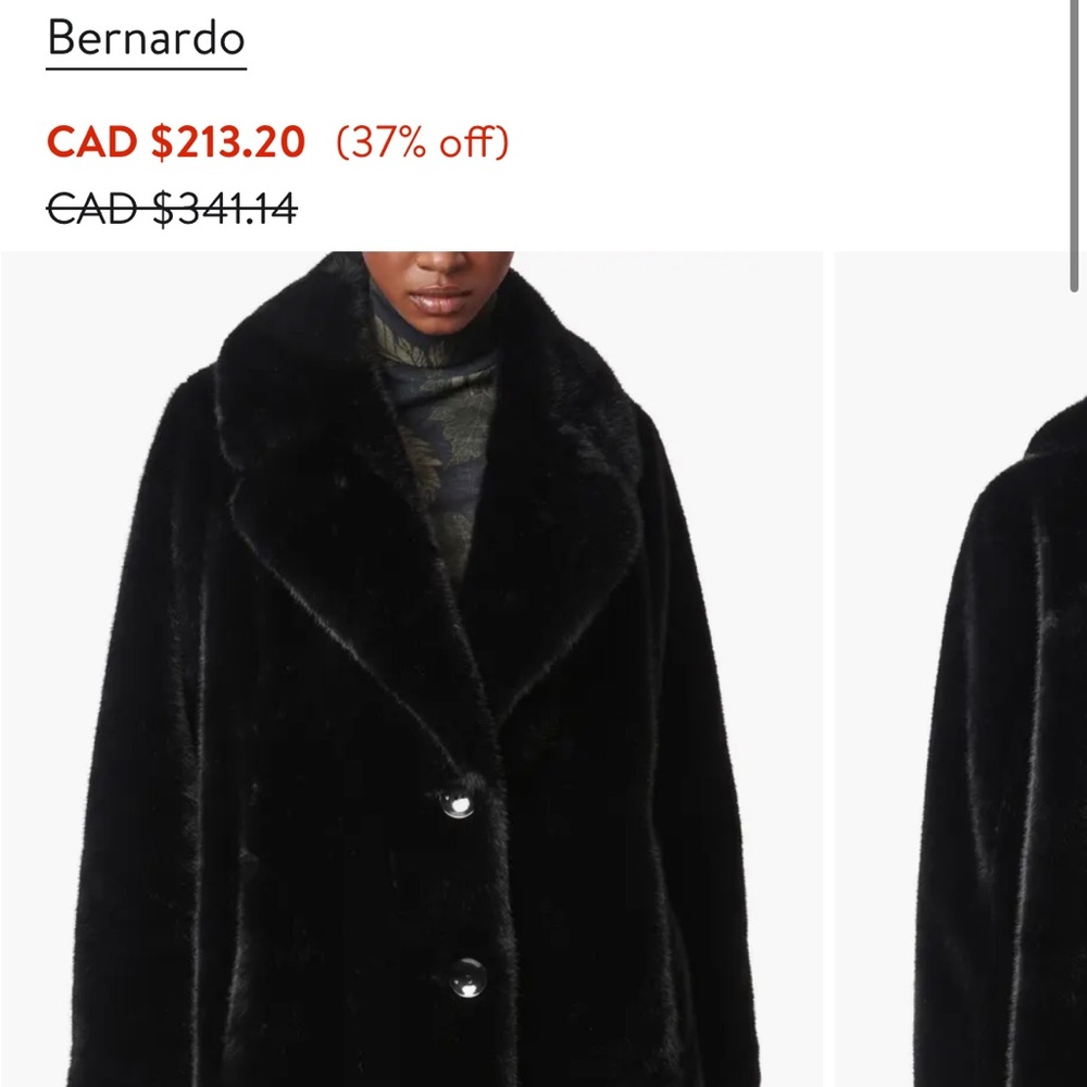 Bernardo Black Teddy Jacket